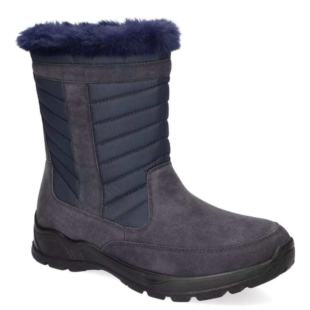 New Easy Street- Dry Women's Size 7 Wide Wide Dark Blue Winter Boots 50% Retail
